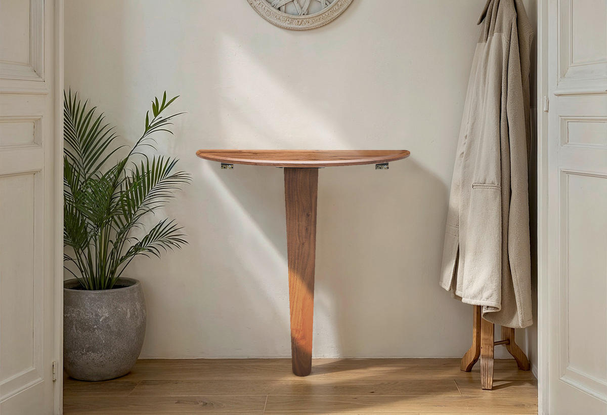 KONSOLENTISCH Akazie massiv Naturfarben  - Naturfarben, LIFESTYLE, Holz (80/40/76cm) - Livetastic