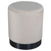 HOCKER in Schwarz, Beige  - Beige/Schwarz, Design (35/42,5/35cm) - Livetastic