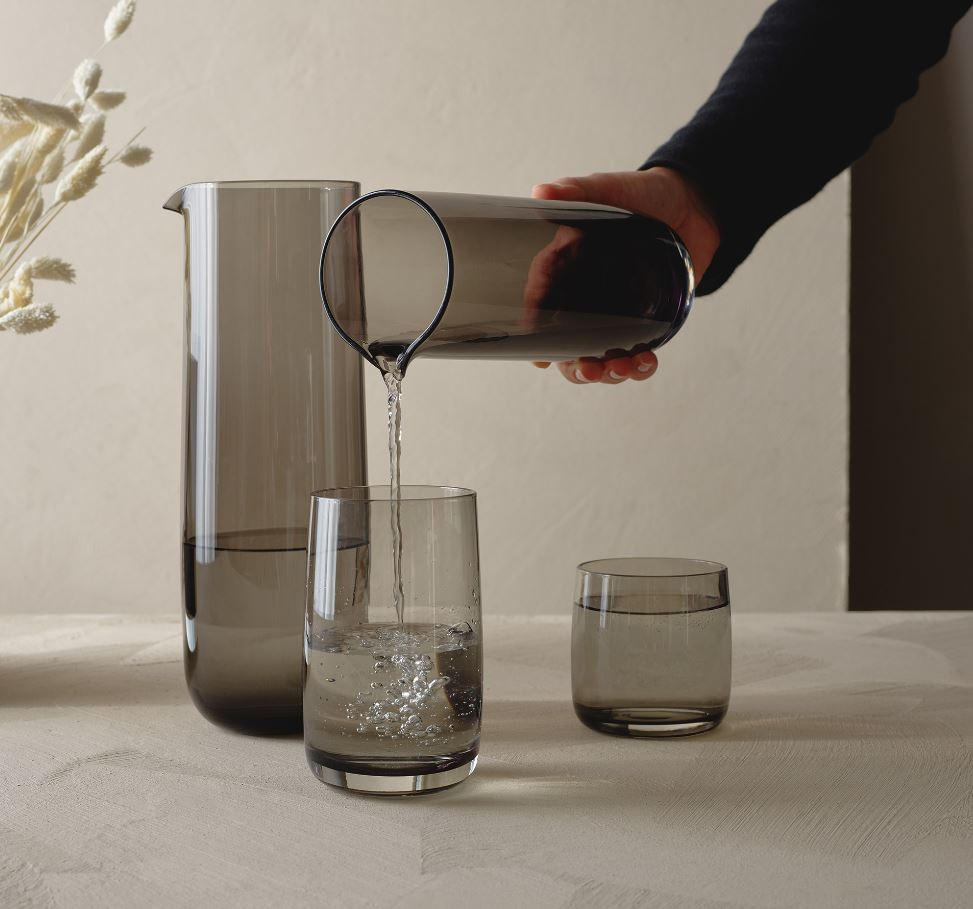 KARAFFE 1,2 L    - Grau, Basics, Glas (9,8/27cm) - ASA