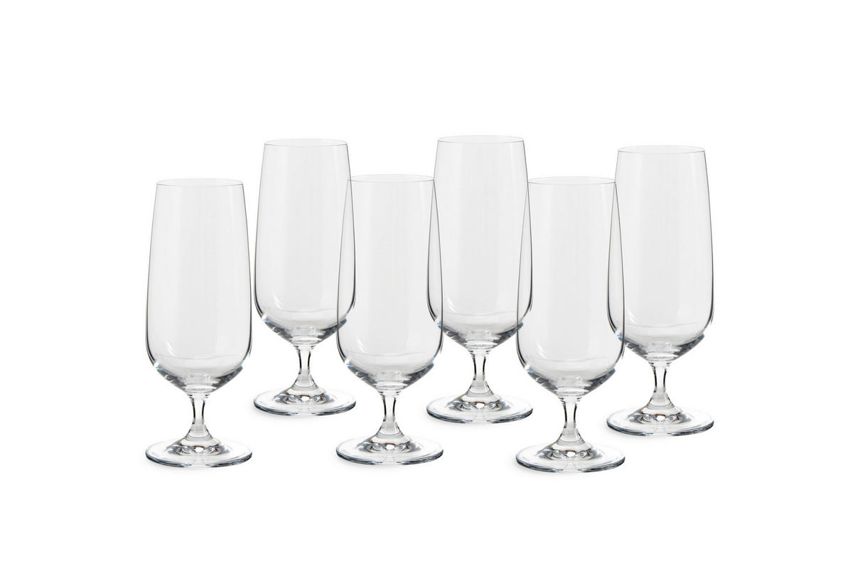 GLÄSERSET  6-teilig  - Transparent, Basics, Glas (7,2/18,5cm) - Echtwerk