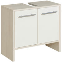 WASCHBECKENUNTERSCHRANK 62,0/54,3/28,0 cm  - Alufarben/Weiß, KONVENTIONELL, Holzwerkstoff (62,0/54,3/28,0cm) - Carryhome