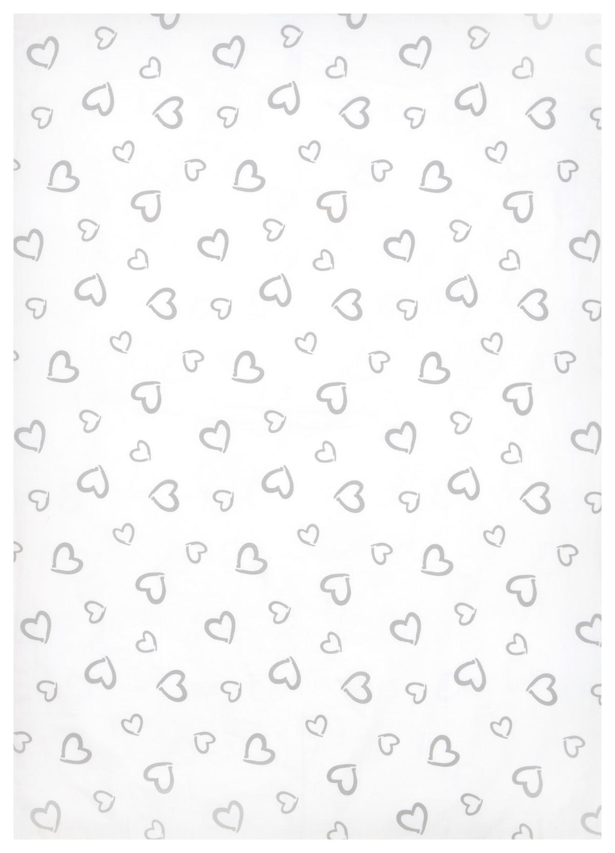 SOMMERDECKE  Sweetheart 100/135 cm  - Weiß/Grau, Basics, Textil (100/135cm) - My Baby Lou