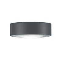 AUßENDECKENLEUCHTE Posh 11/4 cm   - Graphitfarben, Design, Glas/Metall (11/4cm) - Helestra