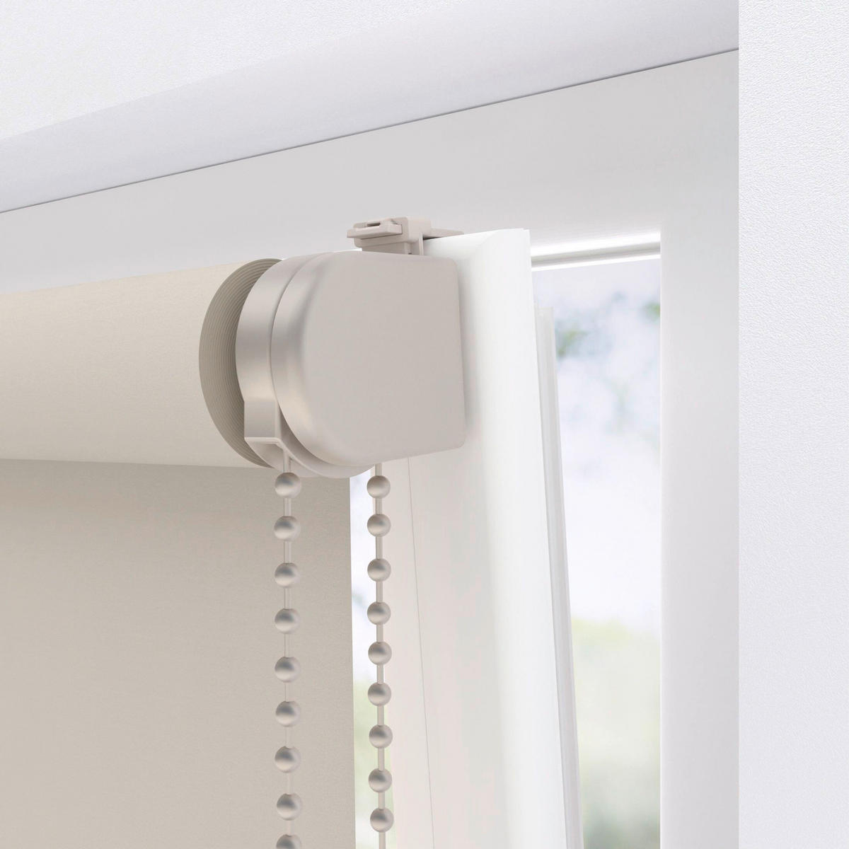 VERDUNKELUNGSROLLO  - Creme, Basics, Textil (130/190cm)