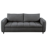 2,5-SITZER Flachgewebe Anthrazit  - Anthrazit/Schwarz, Design, Holz/Textil (209/88/101cm) - Lomoco
