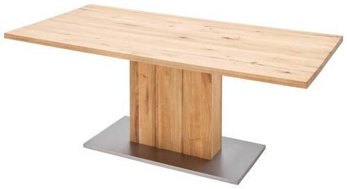 Livetastic JEDÁLENSKÝ STÔL, trámový dub, farba duba, farba ušľachtilej ocele, 180/90/77 cm