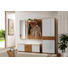 GARDEROBENSCHRANK 68/190/37 cm - Eichefarben/Weiß, Natur, Glas/Holz (68/190/37cm) - Valnatura GARDEROBENSCHRANK 68/190/37 cm - Eichefarben/Weiß, Natur, Glas/Holz (68/190/37cm) - Valnatura