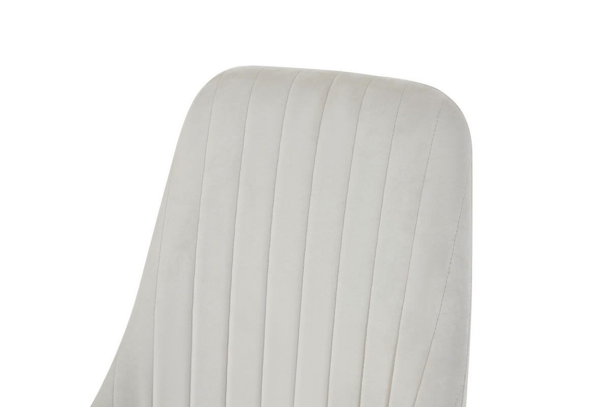 STUHL-SET 2 Stück  in Webstoff  - Creme/Schwarz, MODERN, Textil/Metall (44/88/58cm) - MID.YOU