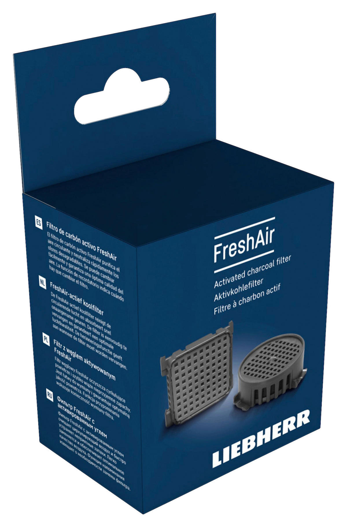 KOHLEFILTER ACF 988242901  - Schwarz, Basics, Kunststoff (3,8/3,8/1,1cm) - Liebherr