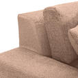 BIGSOFA Struktur, Bouclé Rotbraun  - Rotbraun/Greige, MODERN, Kunststoff/Textil (240/76/125cm) - Landscape