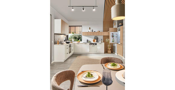 EINBAUKÜCHE - Weiß, Design, Holzwerkstoff - Dieter Knoll