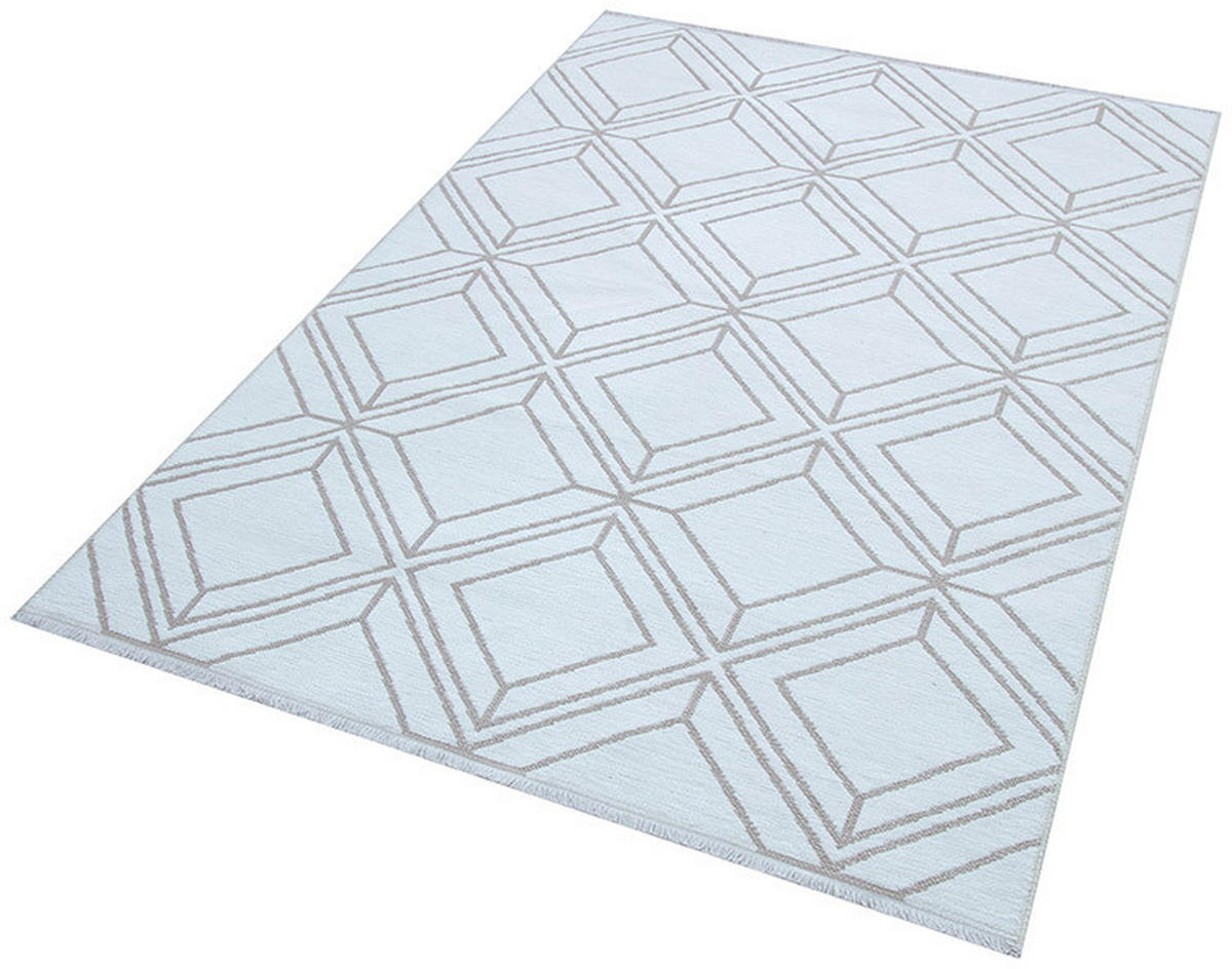 RAVNO TKANA PREPROGA  COLORI     80/150 cm    tkano  krem barve, zelena  - krem barve/zelena, Trendi, tekstil (80/150cm) - Novel
