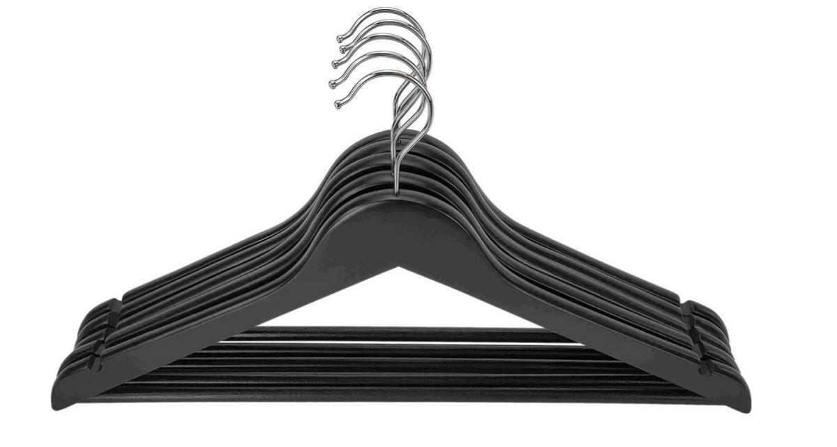 SET VEŠALICA crna   - crna, Osnovno, drvo/metal (44,5/1,2/23cm) - Homeware