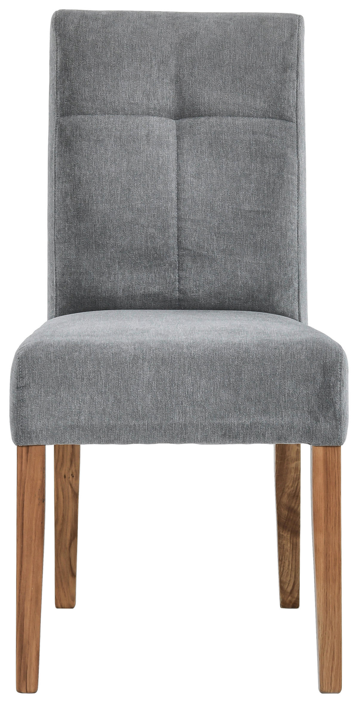 SZÉK fa, textil szürke, tölgyfa  - tölgyfa/szürke, Konventionell, textil/fa (47,5/91,5/63cm) - Cantus