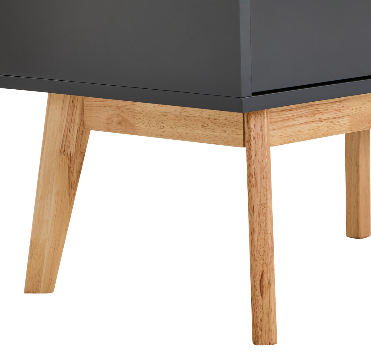 VYSOKÁ KOMODA, kaučukové dřevo, šedá, přírodní barvy, 100/149/40 cm - šedá/bílá, Design, dřevo/kompozitní dřevo (100/149/40cm) - MID.YOU