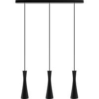 HÄNGELEUCHTE 75/2,5/150 cm  - Schwarz, Design, Holz (75/2,5/150cm)