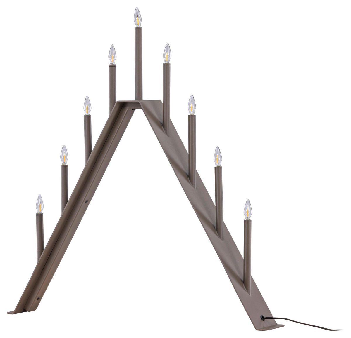WEIHNACHTSPYRAMIDE  - Braun, Basics, Metall (64/64/9cm) - P & B