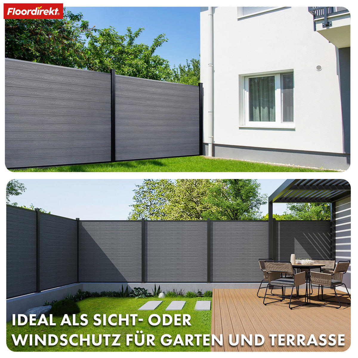 SICHTSCHUTZ - Basics (180/180cm) - Floordirekt