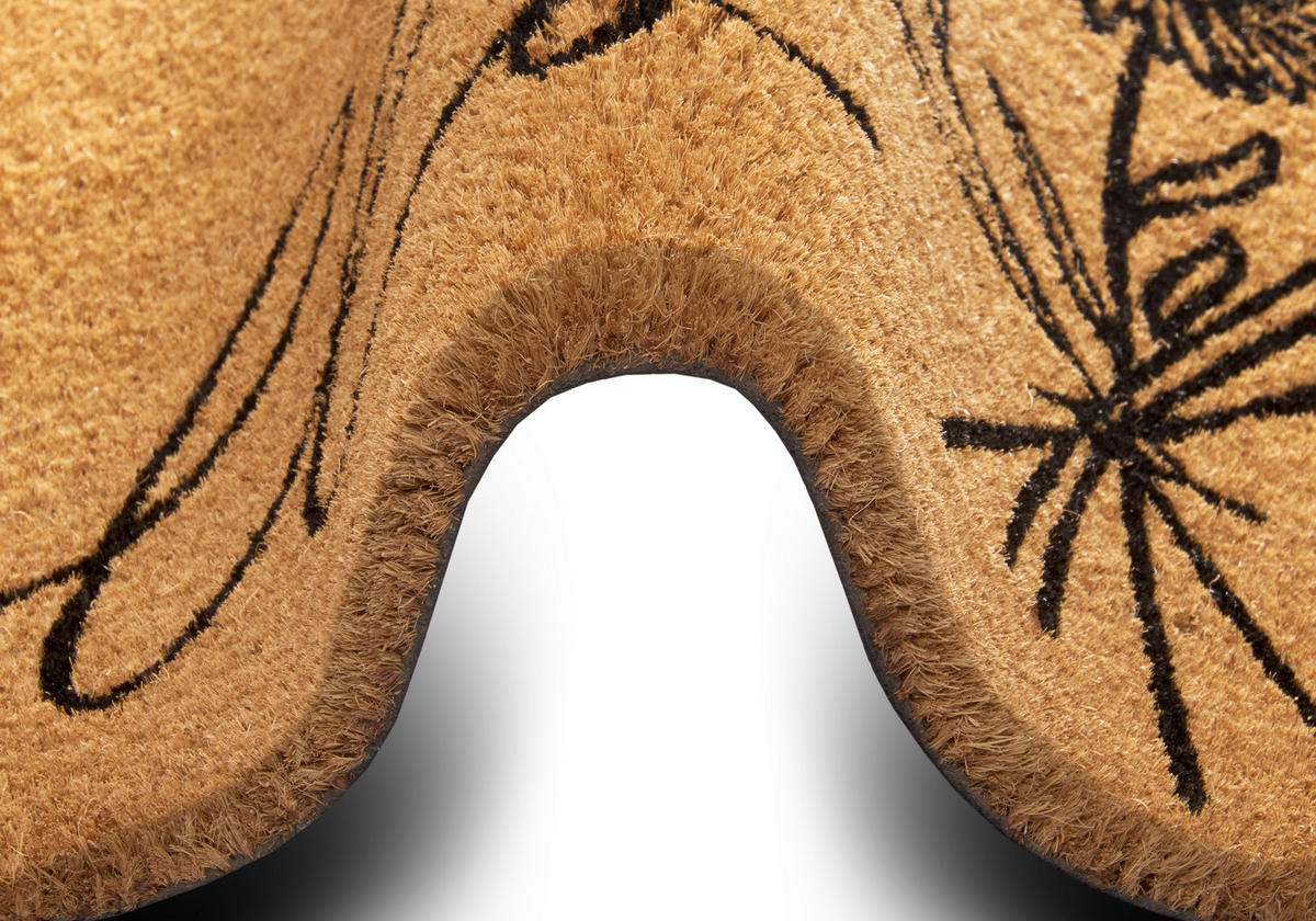 KOKOSMATTE  45/75 cm  Schwarz, Hellbraun  - Hellbraun/Schwarz, Basics, Naturmaterialien/Kunststoff (45/75cm) - Hanse Home