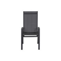 STAPELSESSEL in Metall, Kunststoff Anthrazit  - Anthrazit, KONVENTIONELL, Kunststoff/Metall (60/111,5/74cm) - Siena Garden