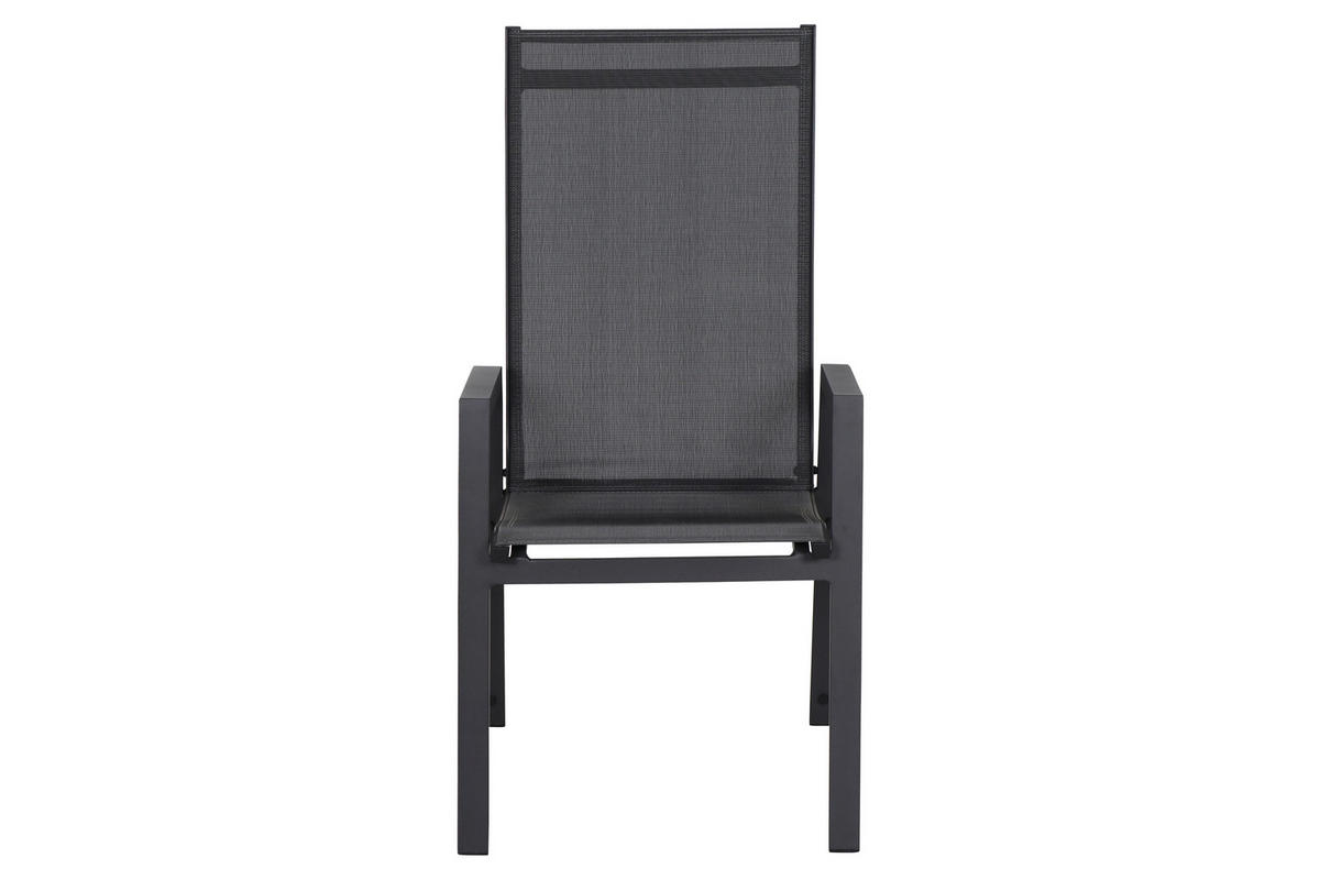 STAPELSESSEL in Metall, Kunststoff Anthrazit  - Anthrazit, KONVENTIONELL, Kunststoff/Metall (60/111,5/74cm) - Siena Garden