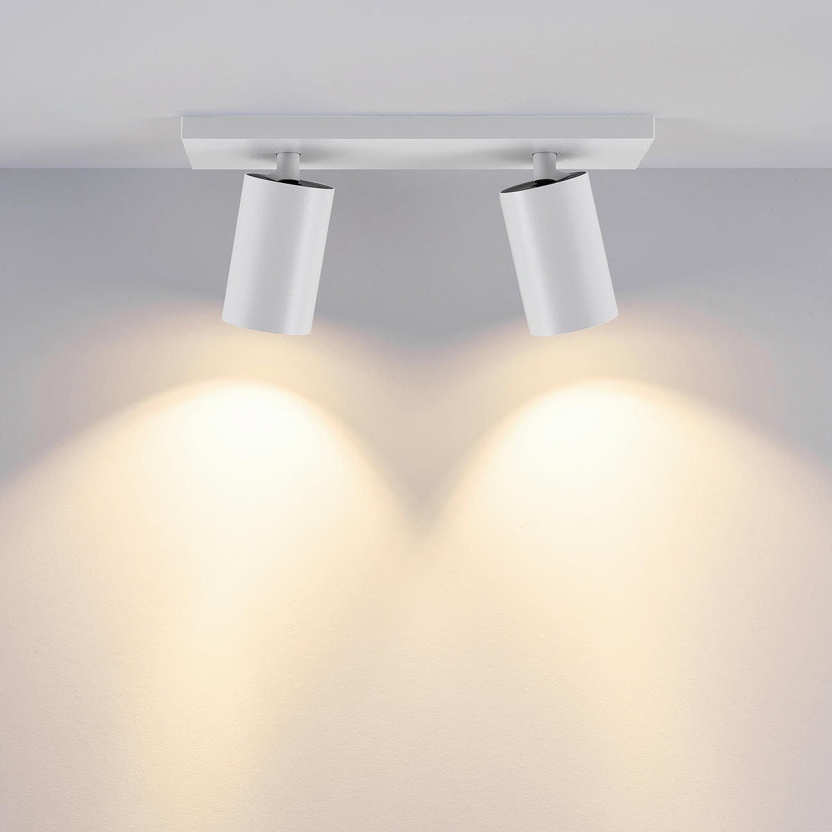 DECKENSTRAHLER - Weiss, Design, Metall (30/9/12,5cm)