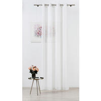 PERDEA CONFECȚIONATĂ transparent  - alb, Basics, textil (140/245cm)