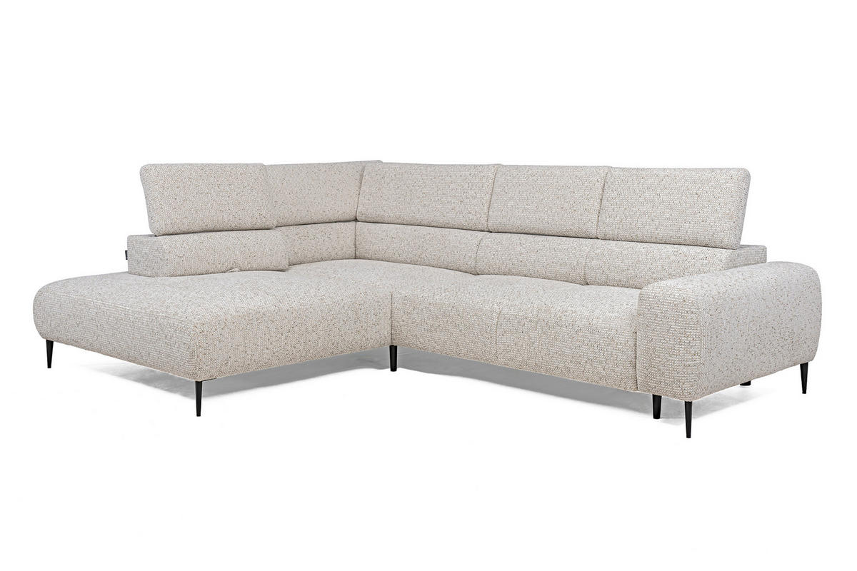 SOFFA i textil ecru  - svart/ecru, Design, metall/textil (304/77/108cm) - Stylife