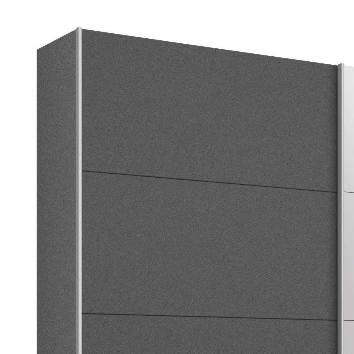 FÜGGESZTETT TOLÓAJTÓS SZEKRÉN szürke  - alumínium színű/szürke, Modern, faalapú anyag/fém (226/230/62cm) - Rauch Möbel