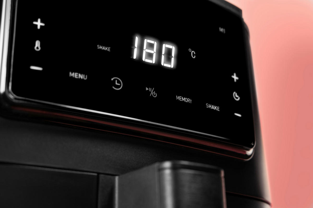 HEIßLUFTFRITTEUSE 7 l  - Schwarz, Trend, Kunststoff (29/31/38,7cm)