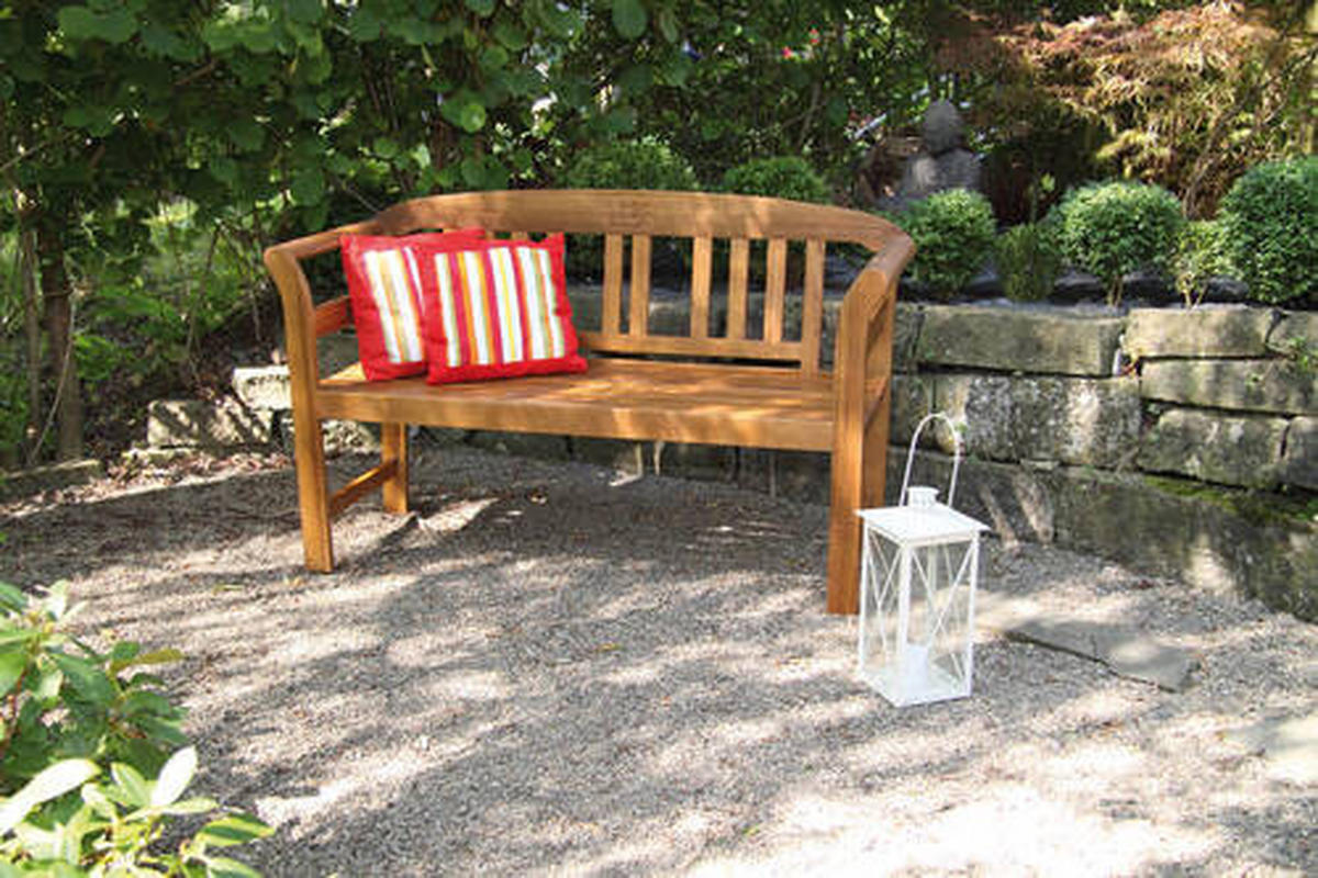 GARTENBANK in Akaziefarben  - Akaziefarben, Basics, Holz (130/50/80cm) - Acamp