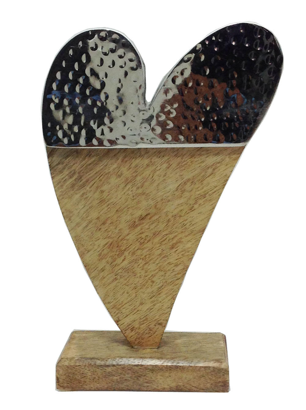 DEKOHERZ - Braun/Nickelfarben, Lifestyle, Holz/Metall (21/13/6,25cm) - Ambia Home