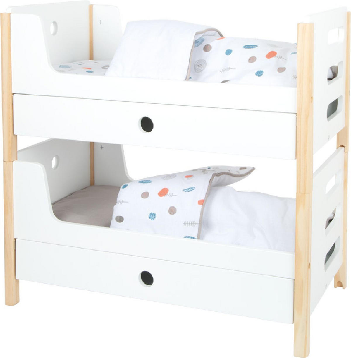PUPPENBETT Little Button  - Multicolor, Basics, Holz/Textil (50/48/28cm) - small foot