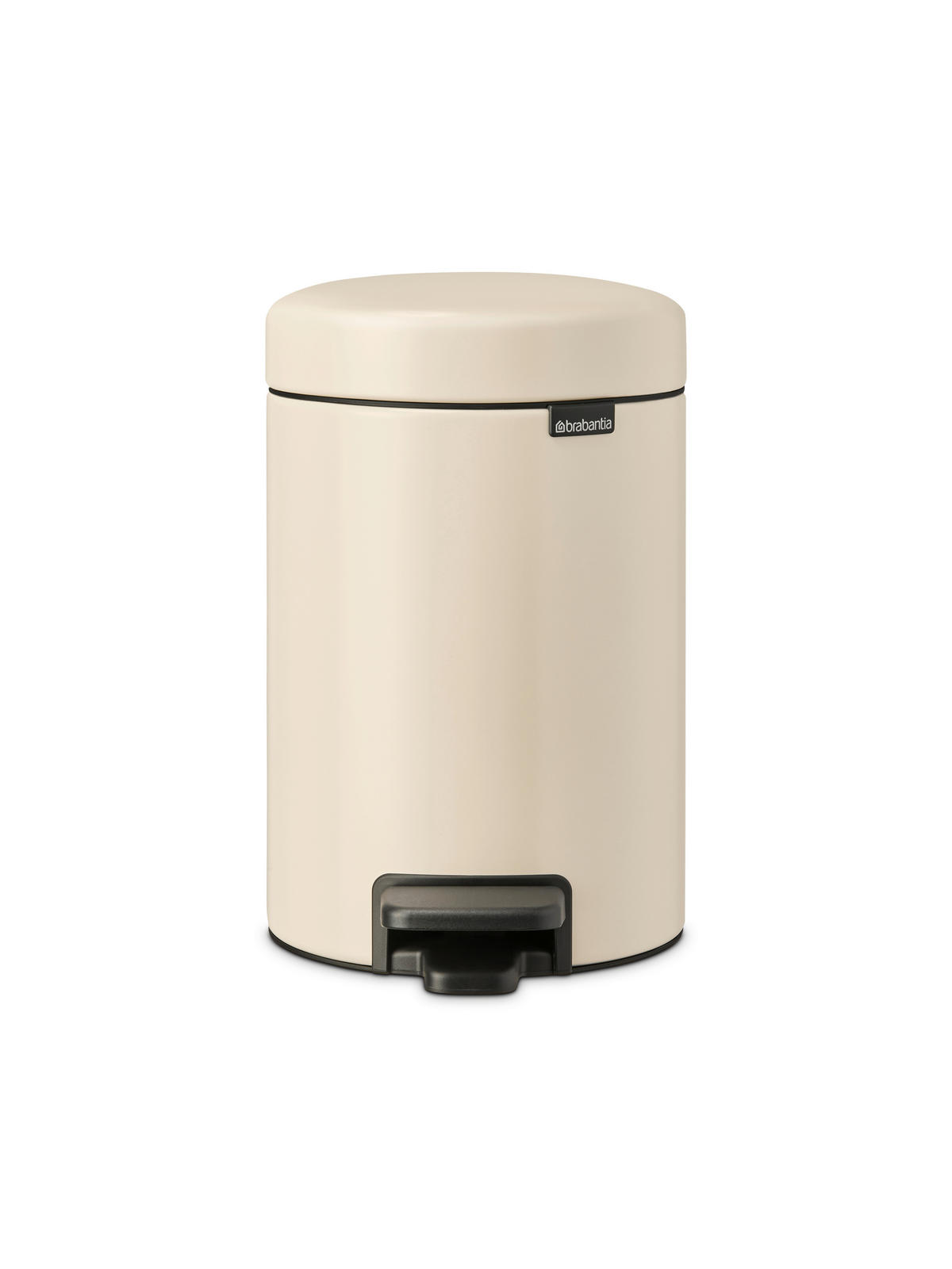 PEDÁLOS SZEMETES  - bézs/fekete, Basics, műanyag/fém (12l) - Brabantia