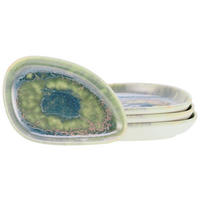 SADA MISEK, kamenina - modrá/zelená, Basics, keramika (14,7/2,5/9,5cm) - Creatable