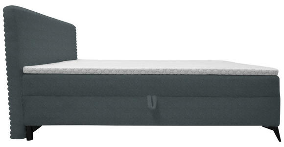 BOXBETT 180/200 cm in Dunkelgrau - Dunkelgrau/Schwarz, Design, Holz/Holzwerkstoff (180/200cm) - Xora