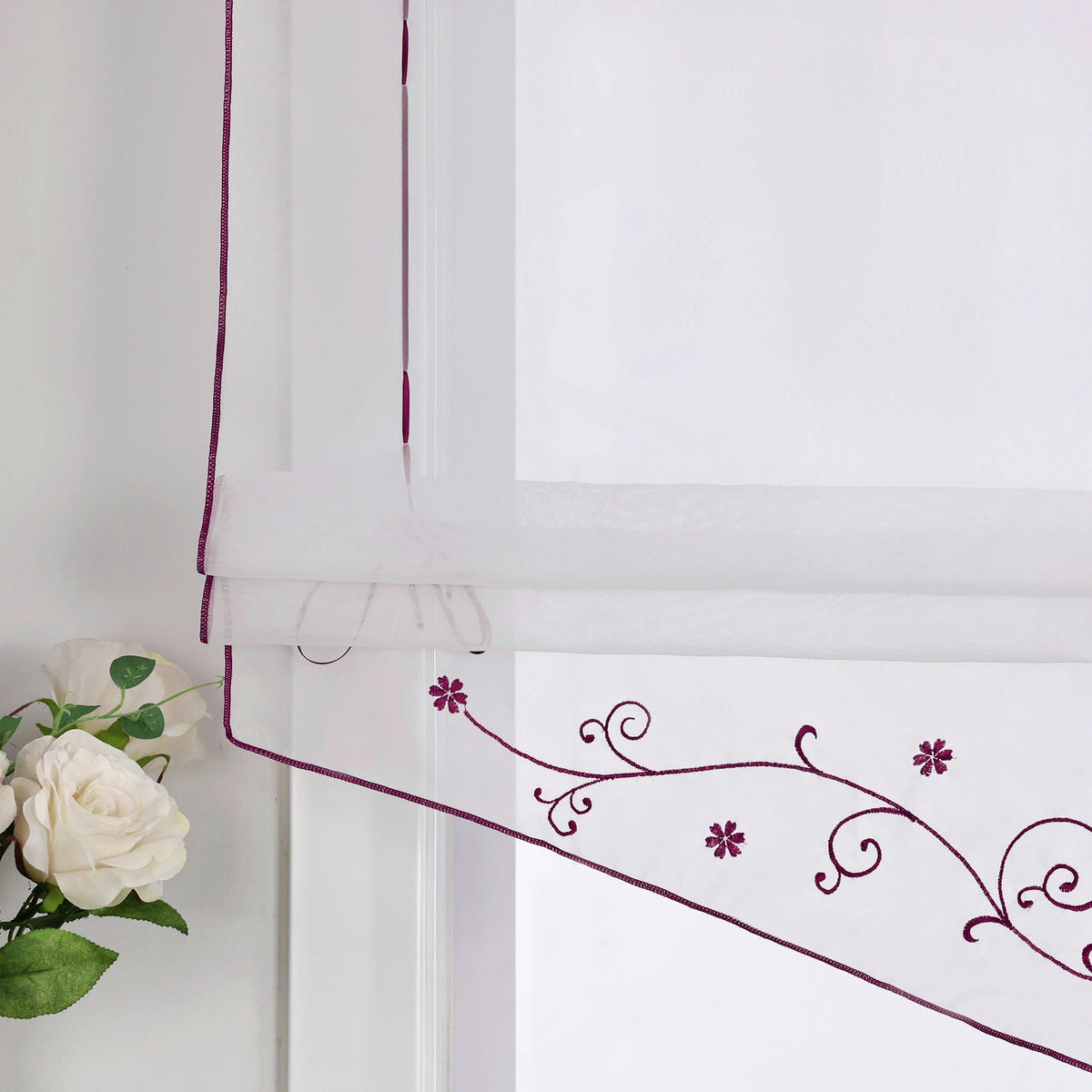 FALTROLLO  transparent  80/140 cm    - Weiß Hochglanz, Basics, Textil (80/140cm) - Joyswahl