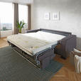 SCHLAFSOFA Webstoff Dunkelgrau  - Wengefarben/Dunkelgrau, Design, Holz/Textil (202/82/101cm) - Novel
