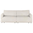 2,5-SITZER in Flachgewebe Ecru  - Ecru/Schwarz, Design, Kunststoff/Textil (240/70/125cm) - Xora