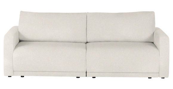 2,5-SITZER in Flachgewebe Ecru - Ecru/Schwarz, Design, Kunststoff/Textil (240/70/125cm) - Xora