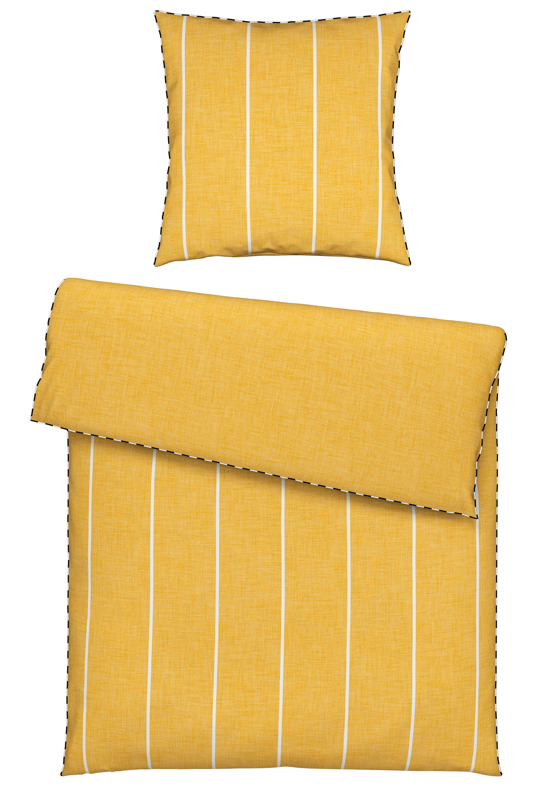 WENDEBETTWÄSCHE 135/200 cm Renforcé  - Gelb, KONVENTIONELL, Textil (135/200cm) - Novel
