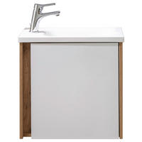 GÄSTEBAD 50 cm  - Eichefarben/Weiß, KONVENTIONELL, Holzwerkstoff/Stein (50cm) - Xora