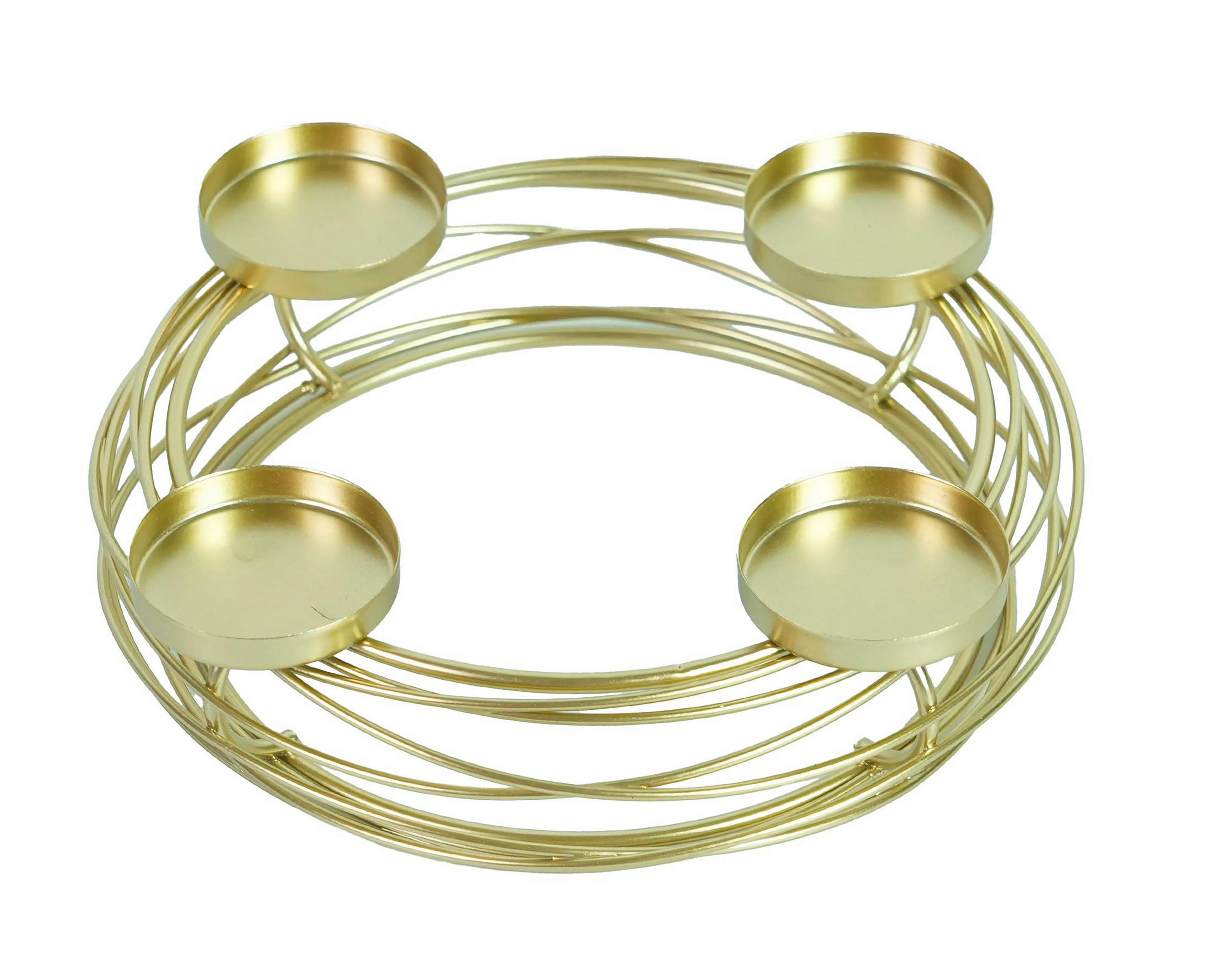 KERZENHALTER - Goldfarben, LIFESTYLE, Metall (21/5,5cm) - X-Mas