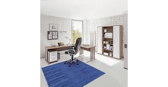 BÜRO - Eichefarben/Weiß, KONVENTIONELL, Holzwerkstoff (220/170cm) - Cantus