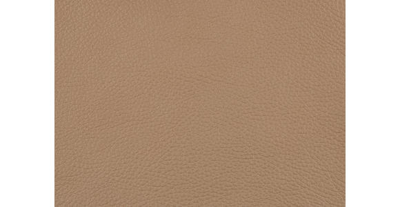 DREISITZER-SOFA in Leder Creme - Creme/Alufarben, Design, Leder/Metall (190/82/99cm) - Dieter Knoll