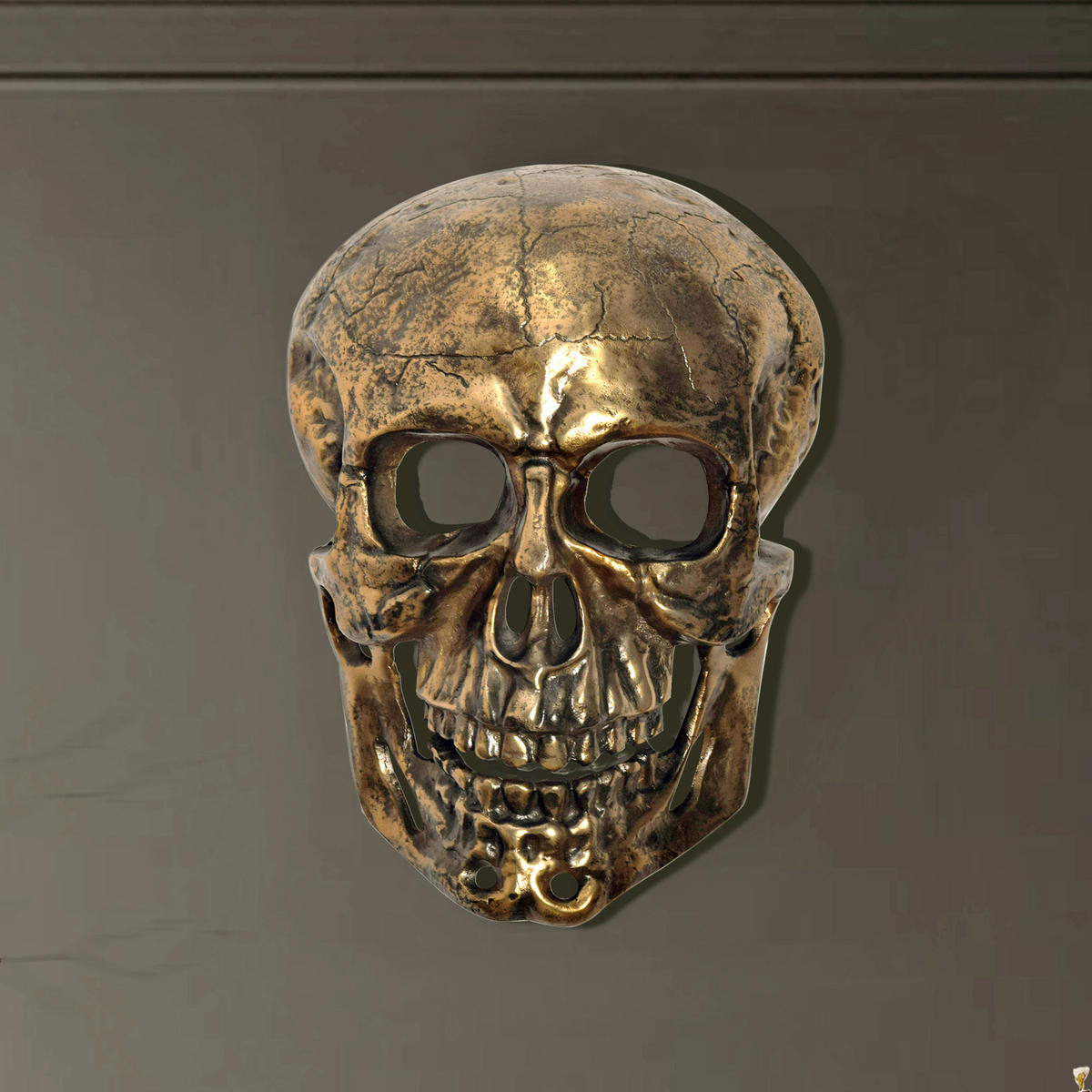 WANDDEKO  - Goldfarben, Design, Metall (30/41/15,5cm) - Livetastic