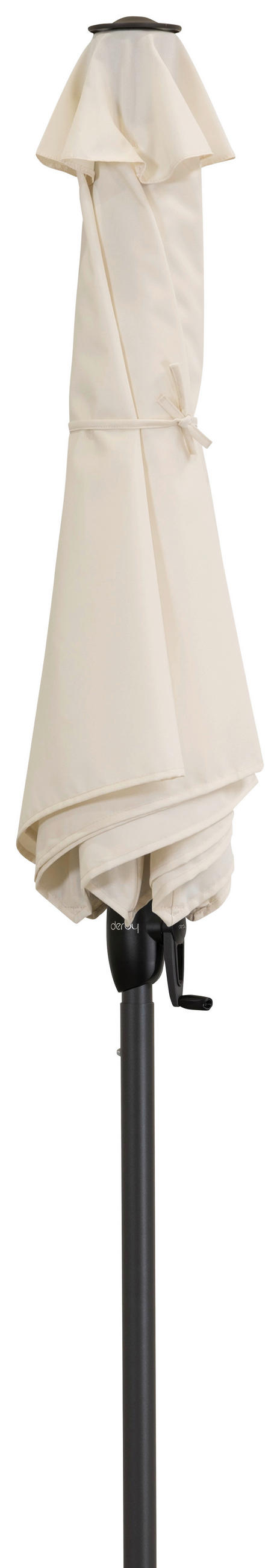 SONNENSCHIRM  180/180 cm  - Anthrazit/Naturfarben, Design, Textil/Metall (180/180cm) - Doppler