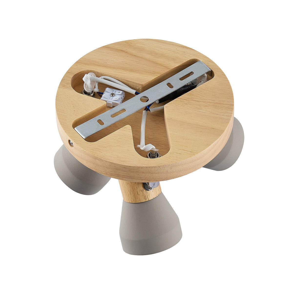 STRAHLER Alina 27/17 cm  - Eschefarben/Grau, Natur, Holz/Stein (27/17cm) - Novel