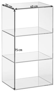 Regal mit Fächern aus Glas online entdecken Regal mit Fächern aus Glas online entdecken