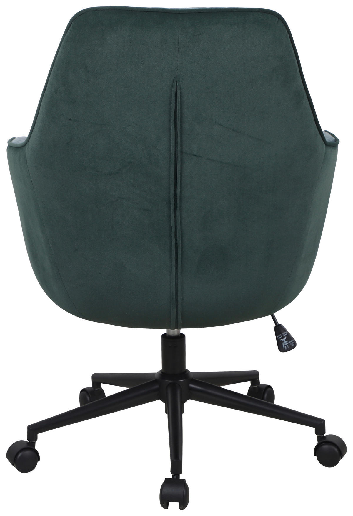 DREHSTUHL Samt Grün, Petrol  - Petrol/Schwarz, Design, Kunststoff/Textil (66/94-99/69cm) - Novel
